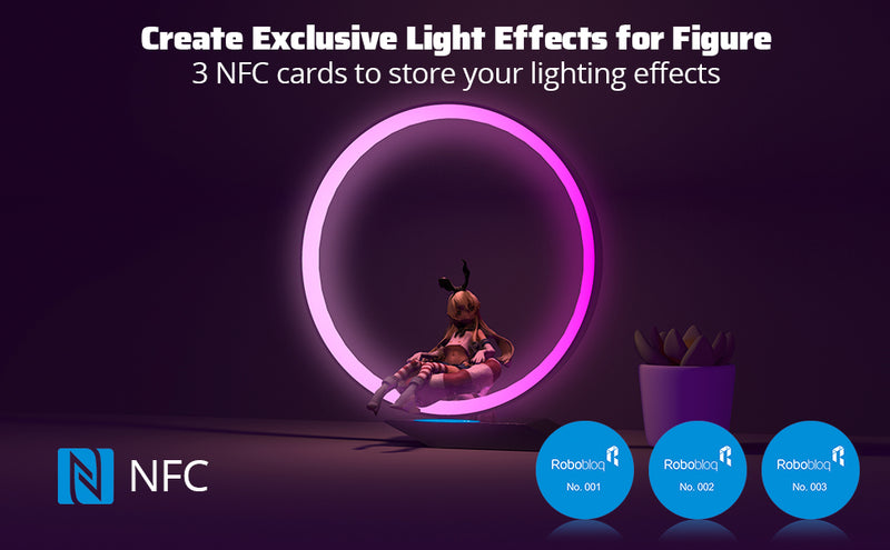 Feelin Light Q1: SMART DIY AMBIENT LIGHT ROBOT  Smart RGB Modern Table Lamp, Sync Music and APP Control, with Radar Sensor, Automatic Dimming and Touchless dimming Function, Figure Stand, for Bedroom, Living Room and Gaming Room