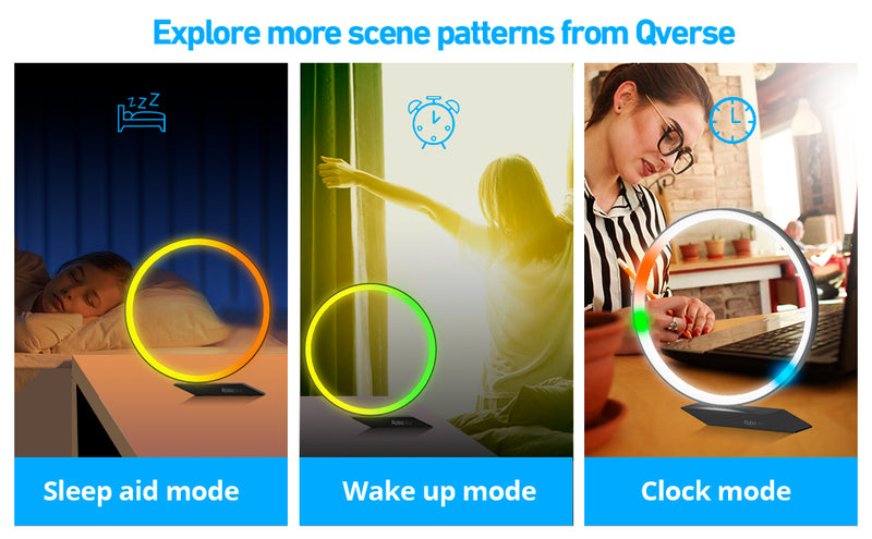 Feelin Light Q1: SMART DIY AMBIENT LIGHT ROBOT  Smart RGB Modern Table Lamp, Sync Music and APP Control, with Radar Sensor, Automatic Dimming and Touchless dimming Function, Figure Stand, for Bedroom, Living Room and Gaming Room