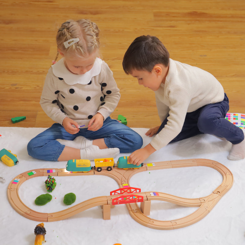 Juego de tren de juguete Robobloq Coding Express