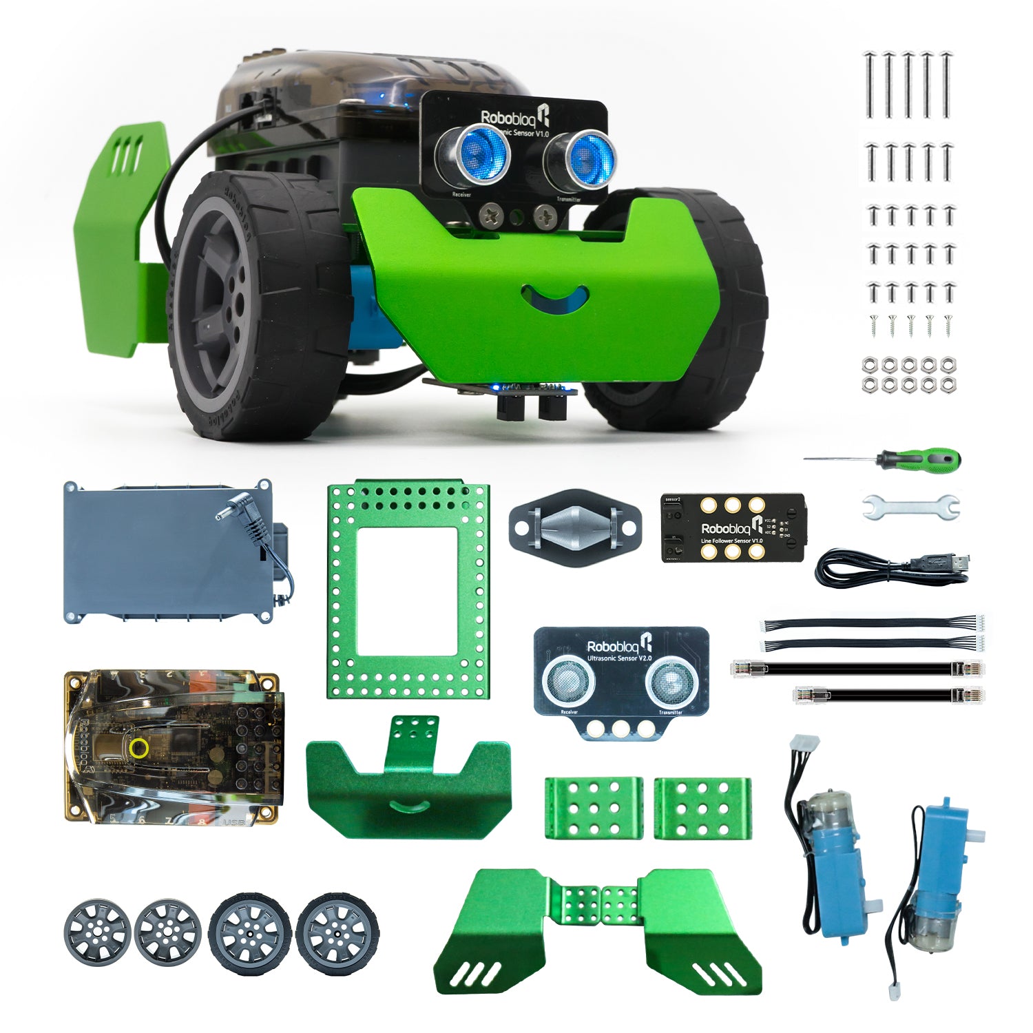 STEM Robot Kit - Robobloq Q-Scout DIY Mechanical Building Robotic Coding  Kit with Remote Control forTeens - RobotShop